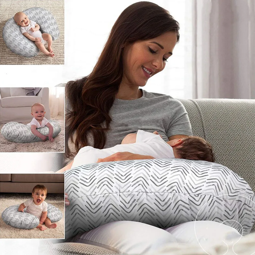 Nursing Pillow Support for Infant Boys & Girls Breastfeeding Feeding Cushion Newborn Feeding Support Removable Cover