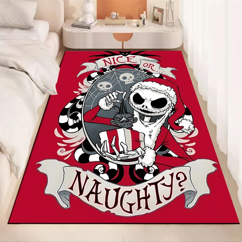 Disney The Nightmare Before Christmas Jack Skellington Kid Room Play Floor Mat Gifts Outdoor Non-slip Carpet Birthday Gift