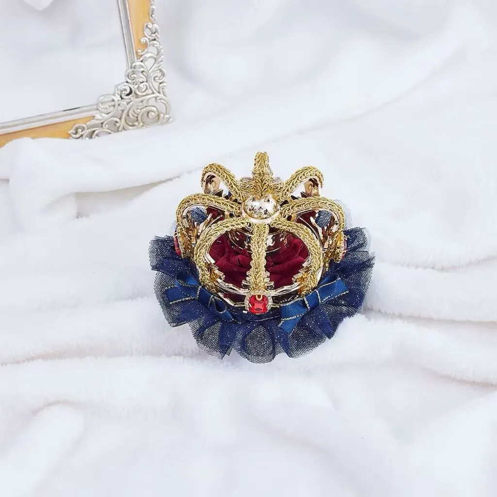 Kopfbedeckung des Court Rhinestone Crown King