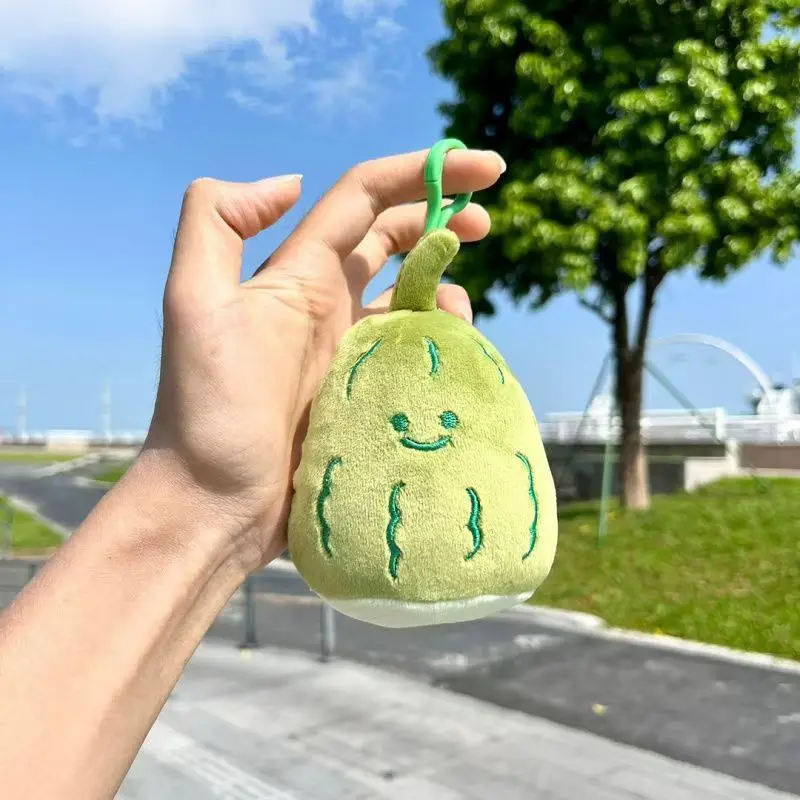 Pendentif en peluche de coriandre mignon, porte-clés de coriandre mignon, décoration de sac à dos drôle, jouets de plantes en peluche en Figurine de poupée