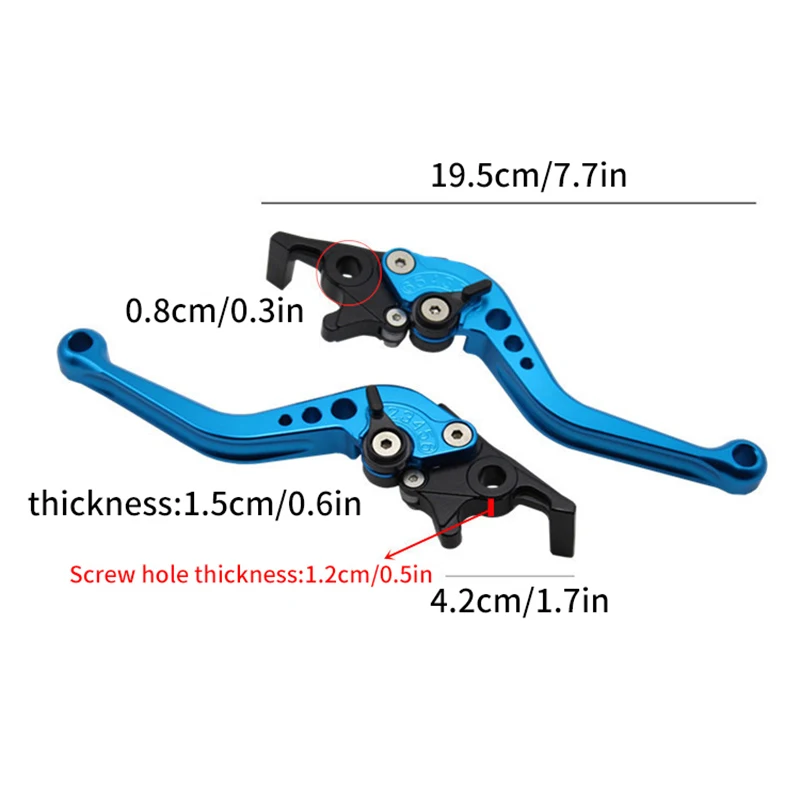 Motorcycle Accessories Modified Parts Folding Clutch Lever Adjustable Drum Brake Handlebar Modified Horn Adjustable Hand Lever image 6