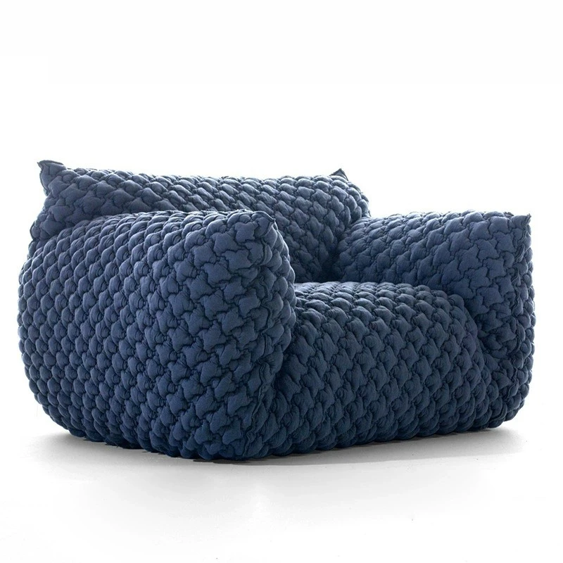 Sofa chair living room balcony single fabric sofa Italian minimalist lazy leisure chair