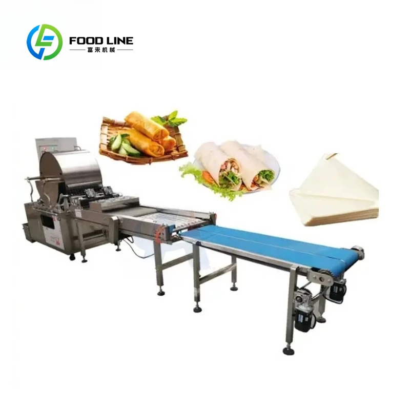 Fully Automatic Spring Roll Making Machine Customized Spring Roll Production Line Lumpia Maker Commercial Use