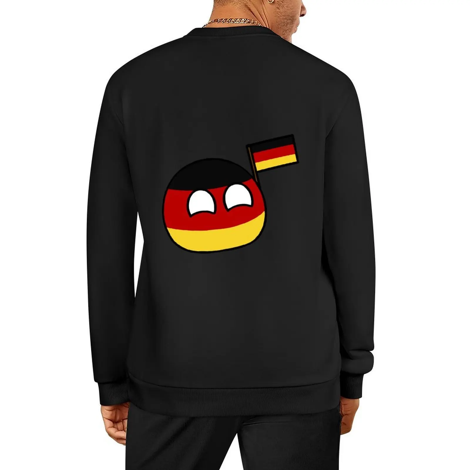 

countryballs with their flag germanyball Pullover autumn jacket men aesthetic clothing tracksuit new in hoodies & sweat-shirt