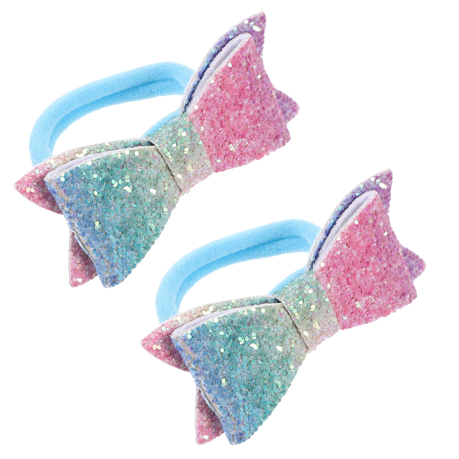 

Bowknot Ties Soft Stretchy Ponytail Holders for Girls Fine Accessories Butterfly Bow Design Fits Most Hair for Parties