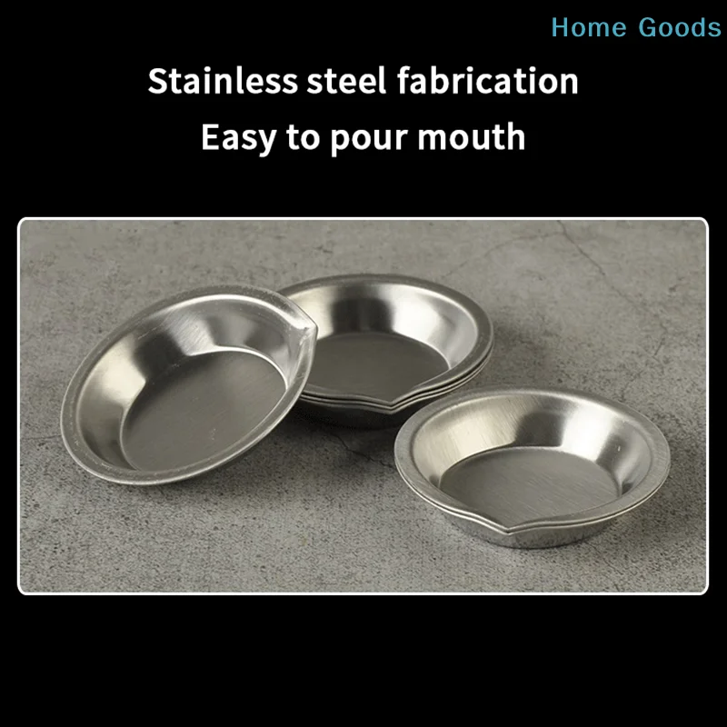preferred10Pcs Makeup Palette Stainless Steel Small Round Paint Tray Artist Watercolours Paint Mixing Palette Tray For Artist view 6