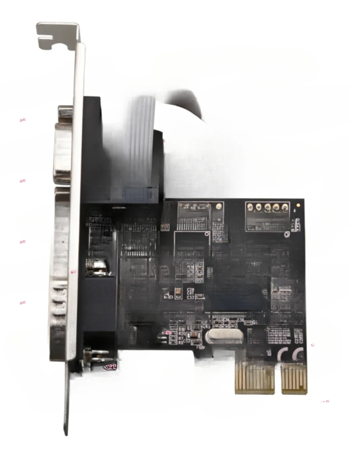 

Карта последовательного порта PCIe PCI-E на 2-последовательный порт RS232 Расширенная плата промышленного управления Mcs9900 Чип Ax9900
