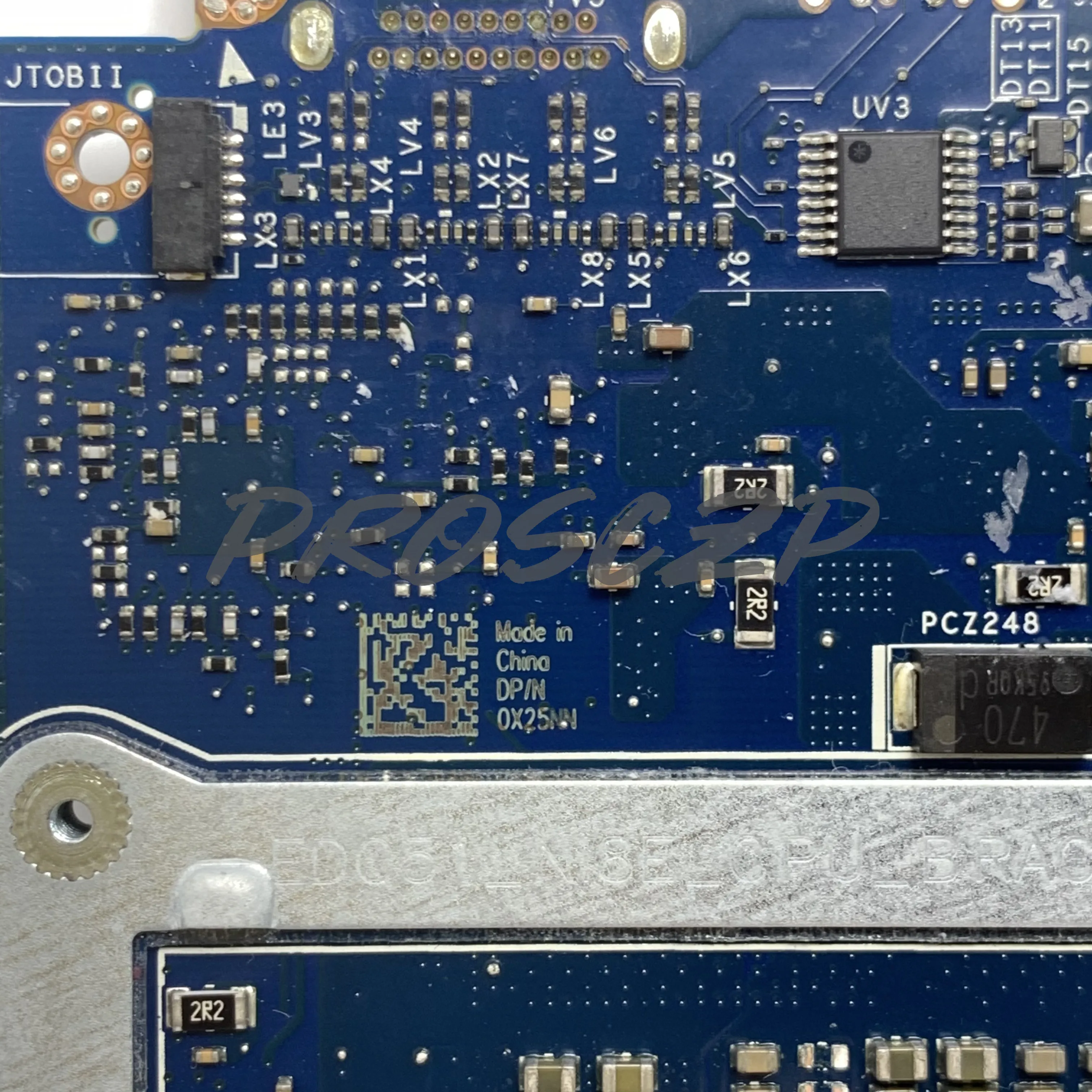 

CN-0X25NN 0X25NN X25NN Mainboard For DELL M17 R2 Laptop Motherboard EDQ51 LA-H351P W/ SRFD1 I9-9880H N18E-G2-A1 100% Full Tested