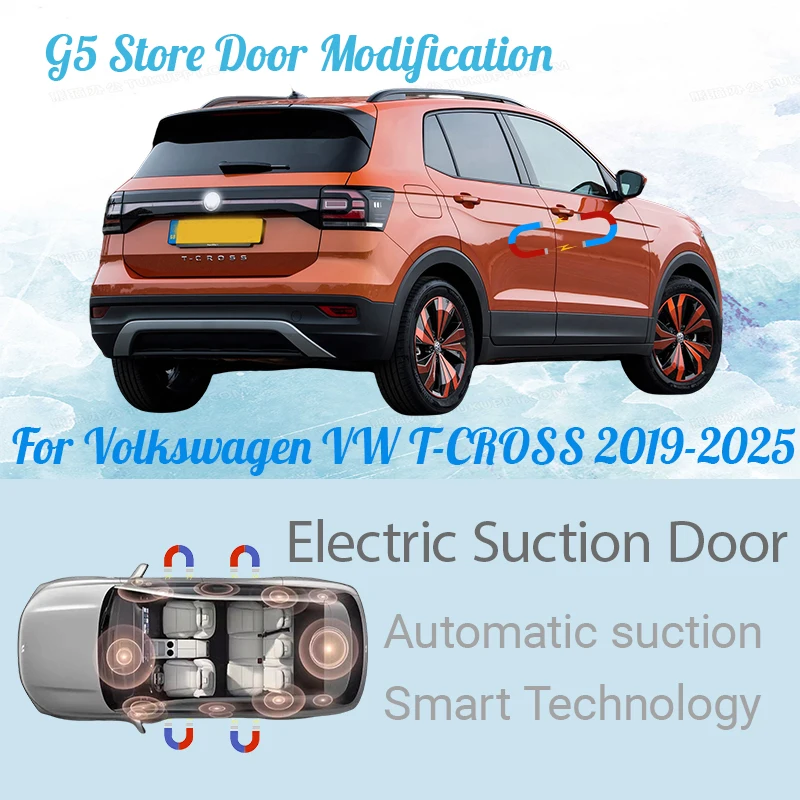 

For Volkswagen VW T-CROSS 2019-2025 Car Electric Suction Door Power-assisted Closing Door Soft-close Function