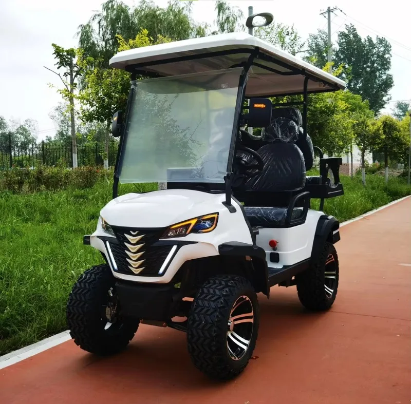 6-Seater 72V Lithium Ion Battery Electric ATV Golf Carts 60V Off-Road With 4KW Power Chinese Metal Construction