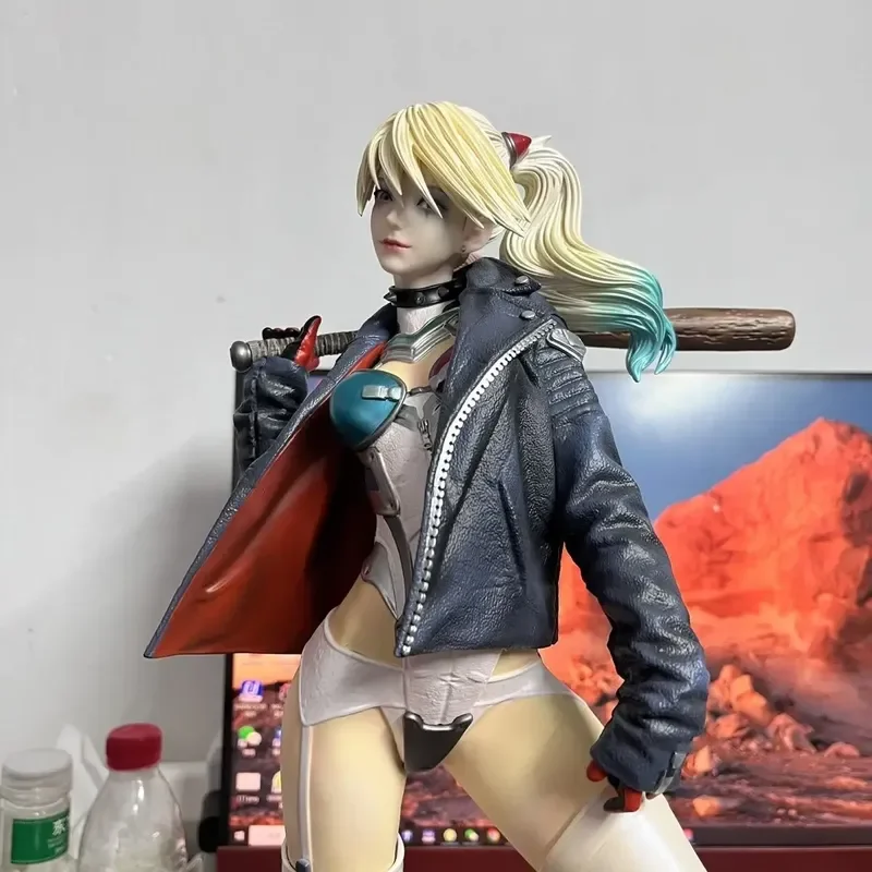 33 ซม.Harley Quinn Action Figure สะสม Harleen Quinzel Clown สาวรูปปั้นของเล่นสําหรับของขวัญวันเกิดคุณภาพสูงมือวาด
