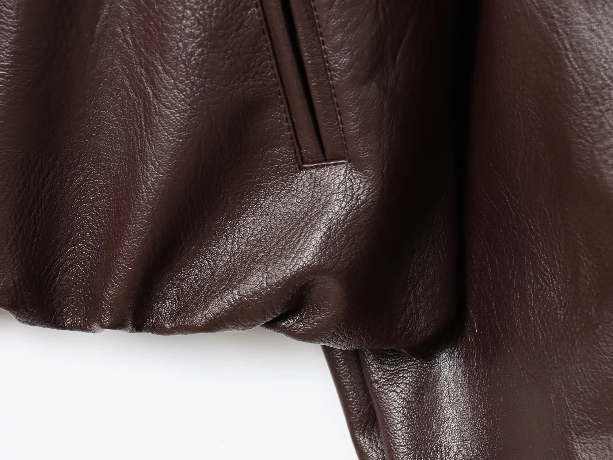 秋の新作 レディース カジュアルファッション シンプル 上品 オールマッチ フェイクレザー パイロット ラペル ジャケット トップス コート