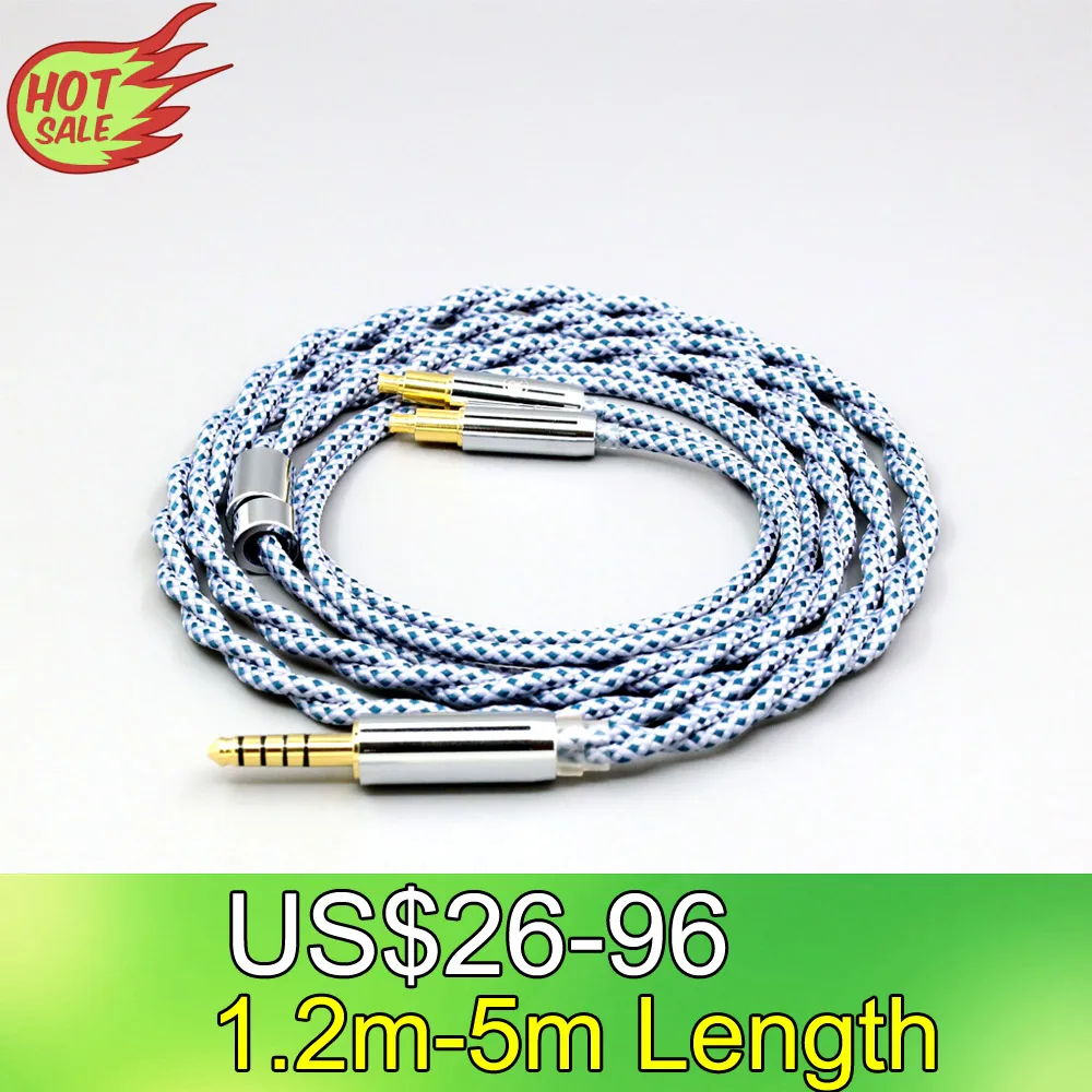 

99% Pure Silver Mix Graphene OCC Shielding Earphone Cable For Audio Technica ATH-AP2000Ti ath-sr9 es750 esw950 es770h LN008645