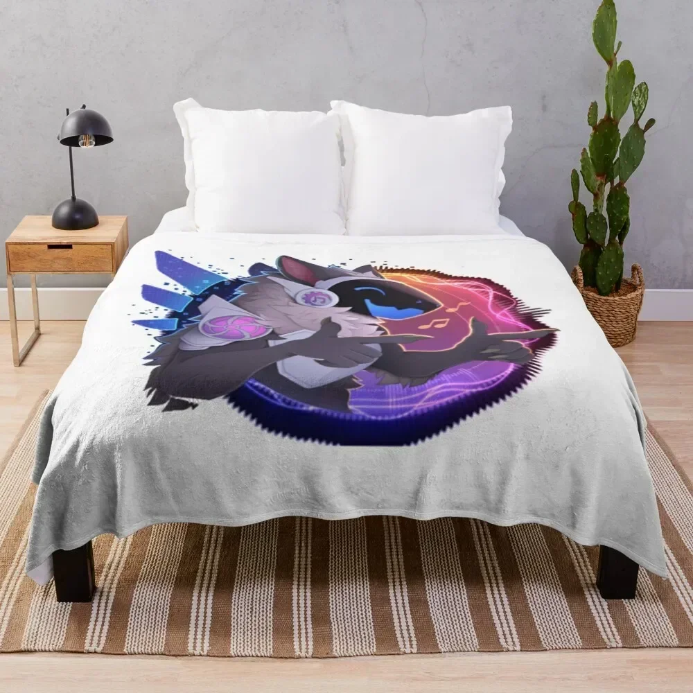 

Disco protogen Throw Blanket Blankets For Sofas Thermal bed plaid Sleeping Bag Blankets