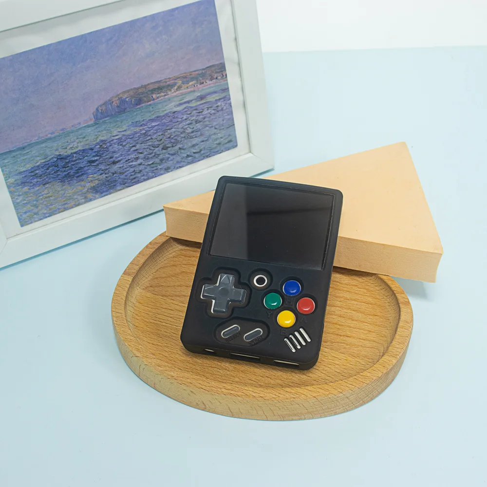 غطاء حماية ناعم من السيليكون لـ MIYOO Mini Plus/V4 Mini + ملحقات حافظة جلدية محمولة لوحدة التحكم في الألعاب