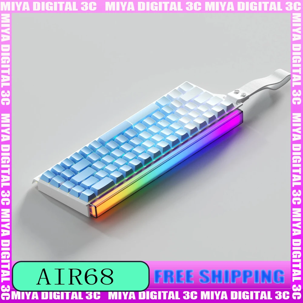 

Weikav Air68 Wireless Magnetic Keyboard Hot Swap Gasket 3-Mode 65 Percent Bluetooth RGB Mechanical Gaming Keyboard for Gift