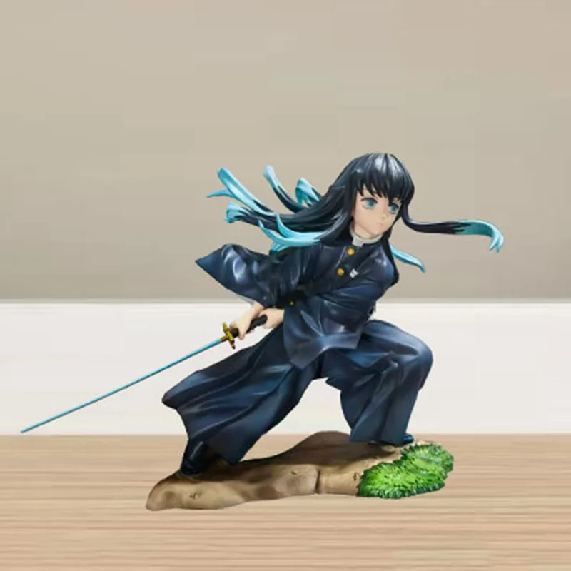 Anime nuevo Demon Slayer figura Tokitou Muichirou figuras de acción estatuilla muñeca de Pvc decoración estatua modelo juguetes regalos de navidad
