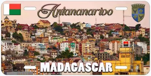 Antananarivo Madagascar Novelty Car License Plate Aluminum