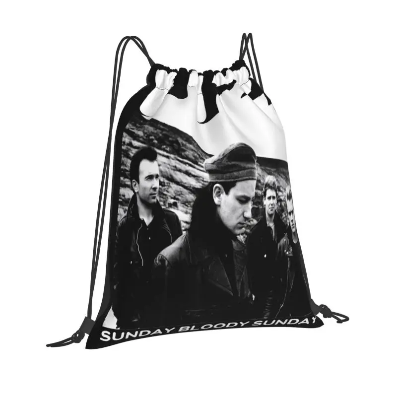 U2,Bono,Rock,Concert,Zooropa,Bloody Sunday Drawstring Bags Gym Bag Hot Backpack Shopping Bag Large Capacity