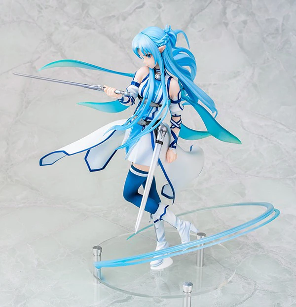 23cm Anime Figure Toys Sword Art Online Yuuki Asuna 1/7 Scale ALO Ver. water Elf PVC Action Figure Toys Collection Model Gift