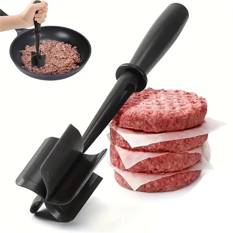 

1pc Meat Chopper, Meat Shredder, Heat Resistant Suitable For Hamburger Meat Ground Beef Smasher