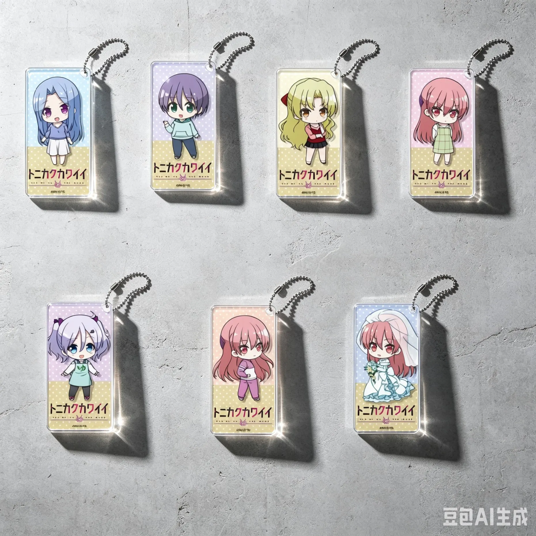 6cm Classic Anime Bag Acrylic KeyRing Anime Fly Me To The Moon Cell Phone Pendant  As A Gift For Fans Exquisite Product Keychain
