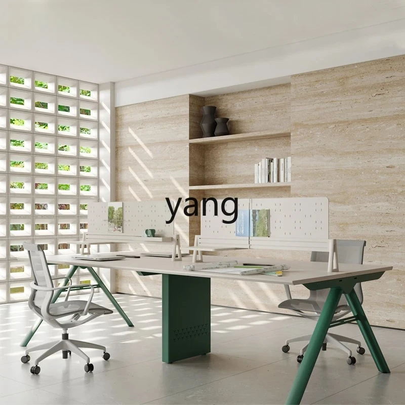 LH Office Desk Modern Minimalist Office Screen Staff Position Designer Work Booth Furniture