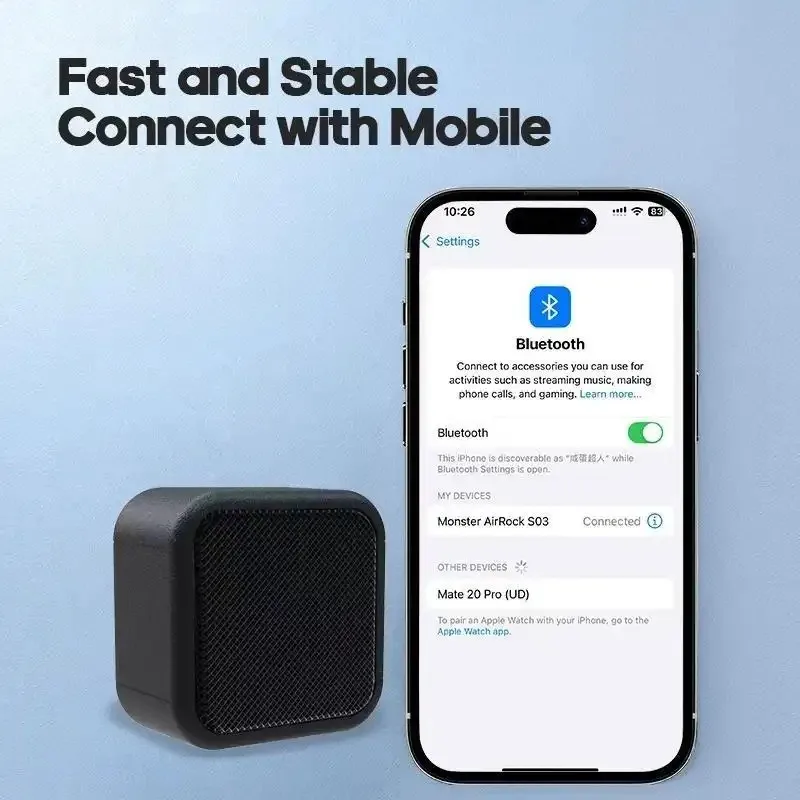 مونستر S03 سماعة لاسلكية تعمل بالبلوتوث المتكلم TF بطاقة ثلاثية الأبعاد ستيريو مشغل موسيقى الصوت في الهواء الطلق مكبرات صوت مقاومة للماء عالية الجودة