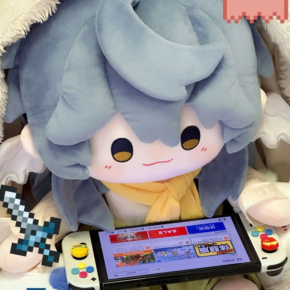 Game Honkai: Star Rail Sunday Cute Sitting Posture Plush Doll Body 40cm Dress Up Cotton Plushie Pillow Cosplay Toys Gift