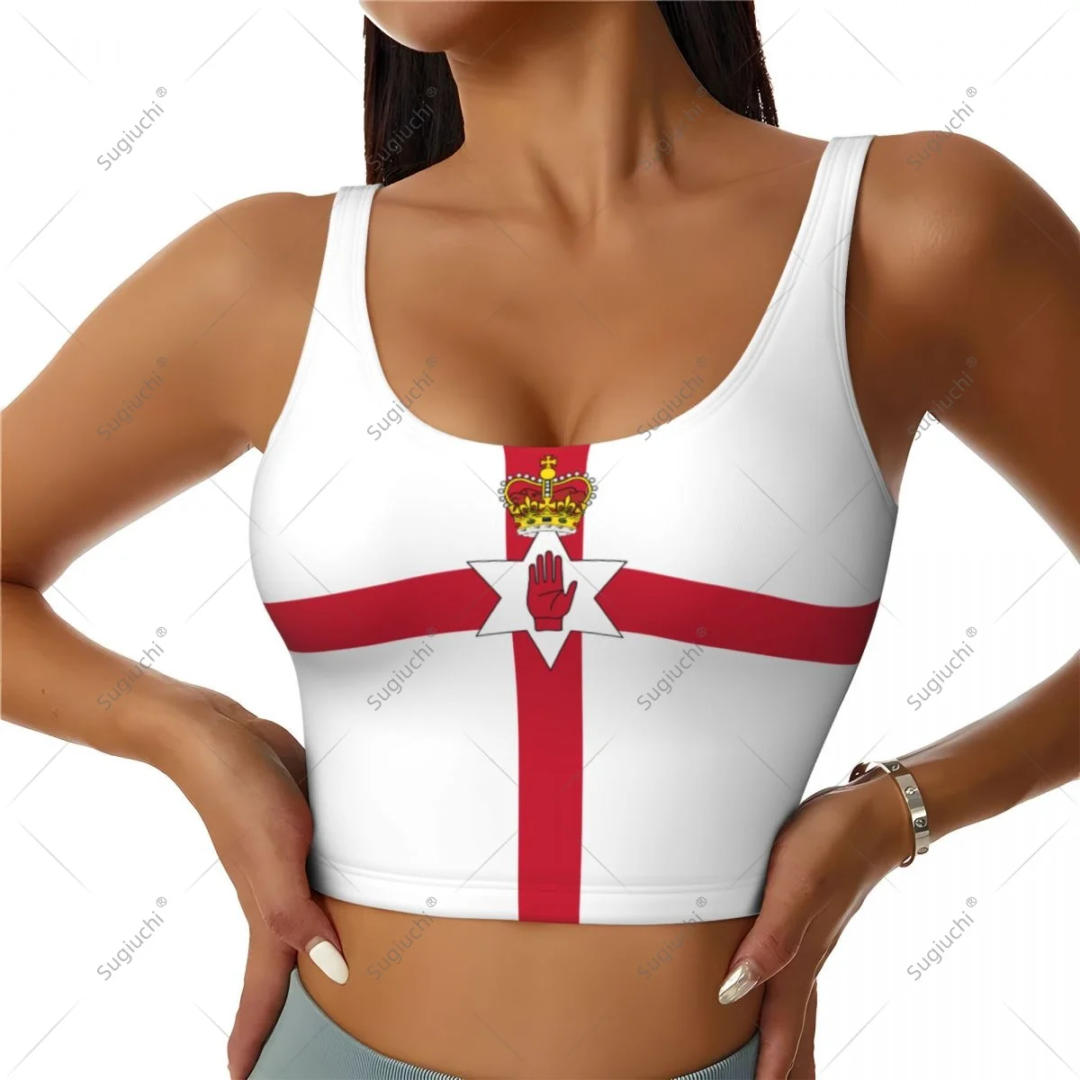 Northern Ireland Flag Women Girl Activities Sports Vest for Female Yoga Vest Workout Vest Lightweight Trendy