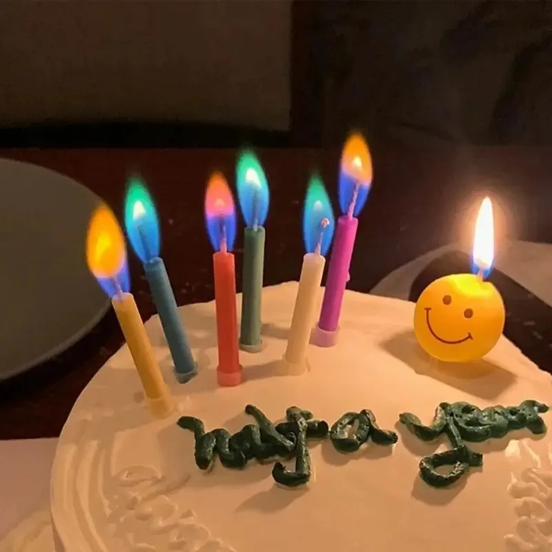 5/12 Pack Multicoloured Candles, Colourful Flame Design, Special for Birthday Cakes, Birthday Party and Wedding Decorations