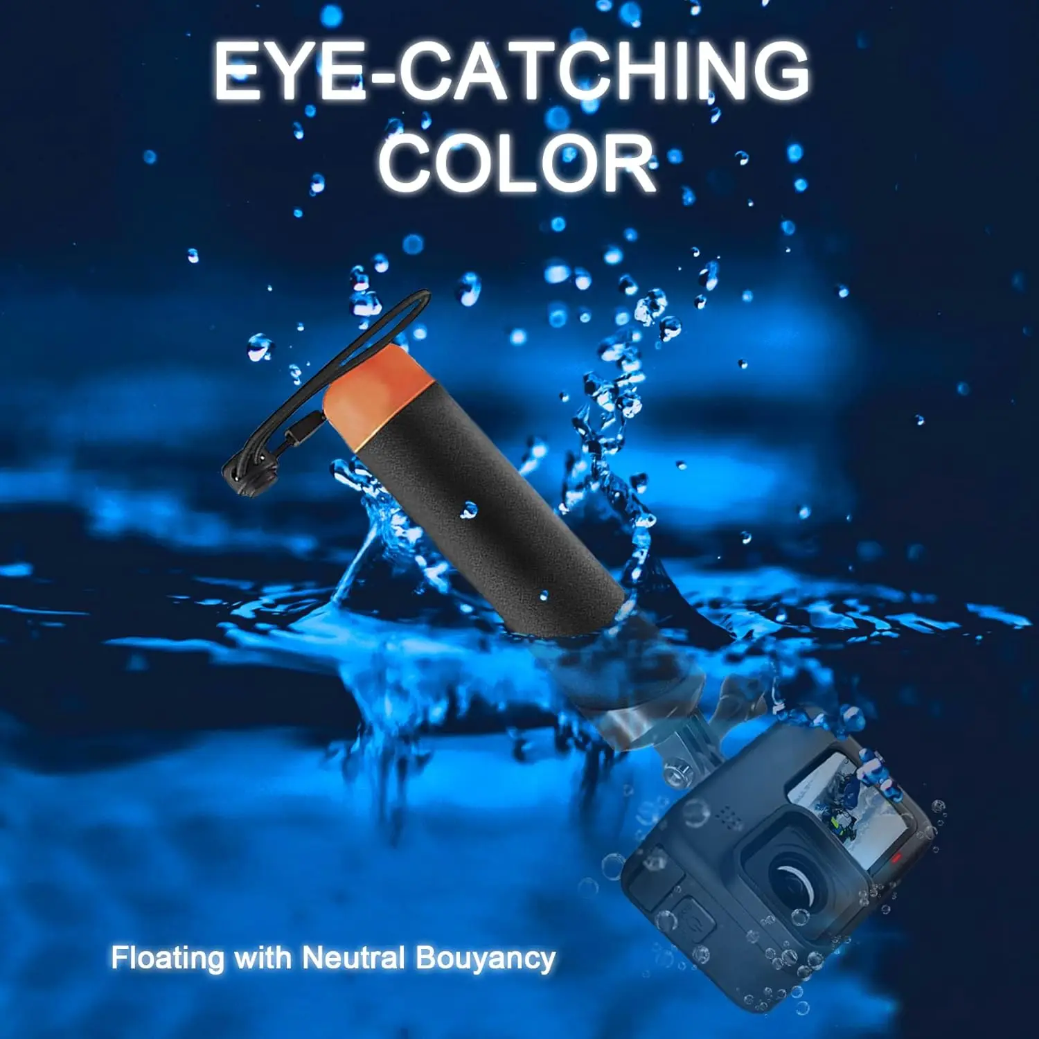 Poignée flottante monopode étanche pour Insta360 X5 X4 X3/ACE/GoPro Hero 13/12/11 Session DJI Osmo Action 5 Pro 4 3, accessoire