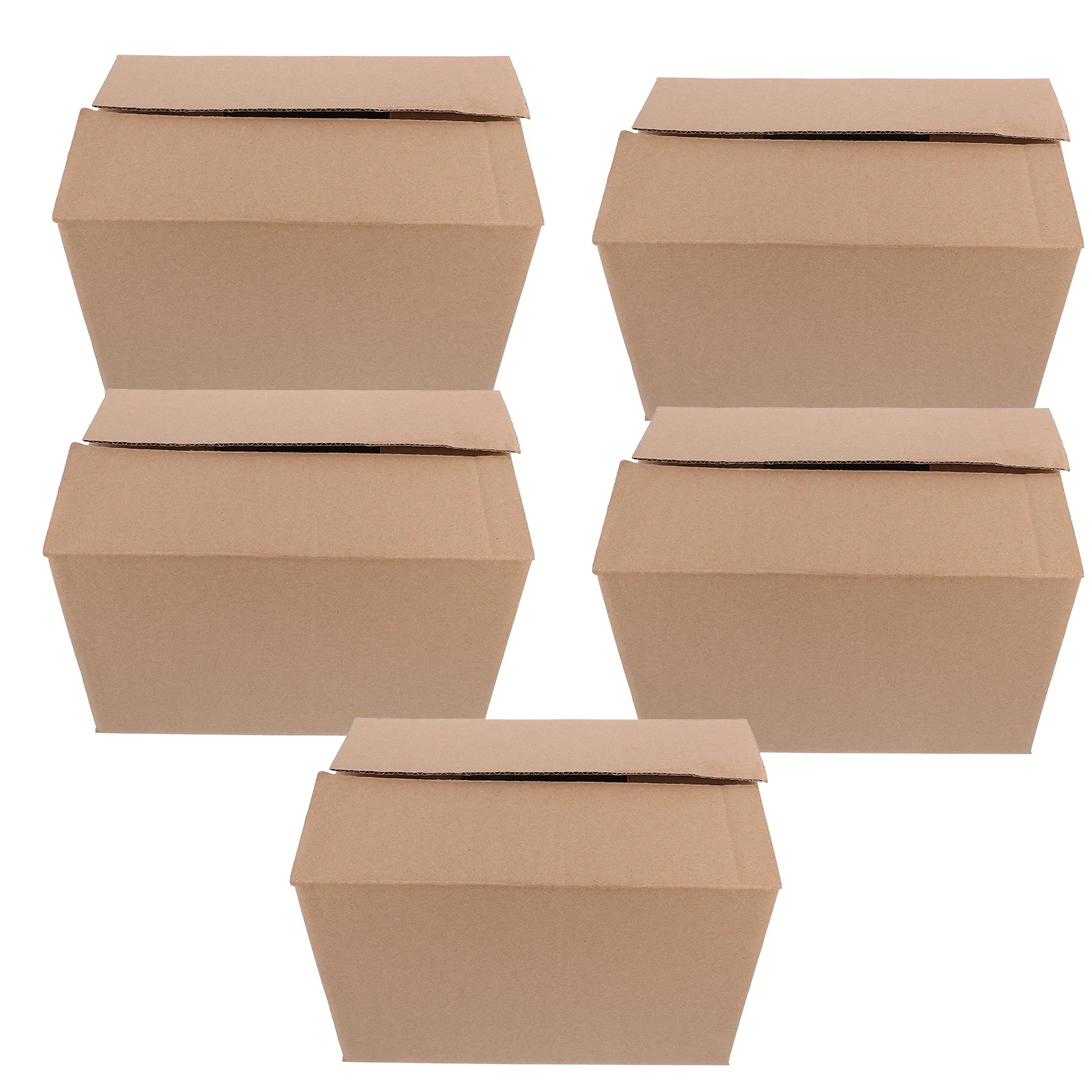 

5 Pcs Express Box Packaging Boxes Corrugated Paper Storage Heavy Product Cardboard Practical Cartons