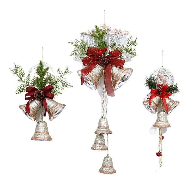 Scene decoration shop window pendant, Christmas door decoration pendant, Christmas bell arrangement pendant