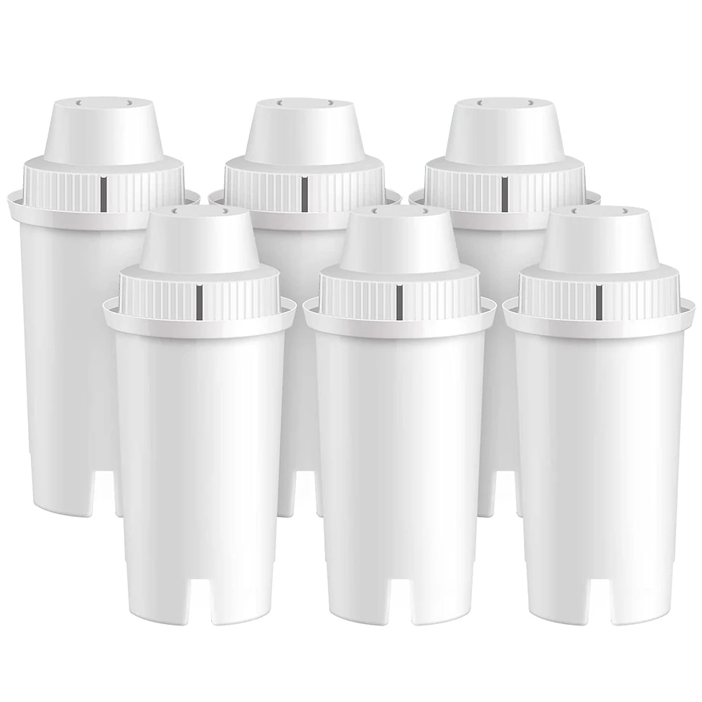 For Brita Longlast Water Filter Pitcher for Drinking Water for Mavea 107007, Brita Classic 35557, OB03, Maxtra, 6 PCS