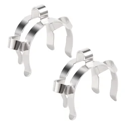 2pcs 24# Stainless Steel Clip Keck Clamp for 24/29 24/40 Glass Ground Joint