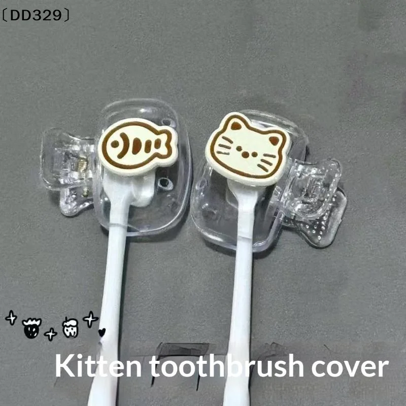 4Pcs  Travel Toothbrush Head Covers Protector Cap Brush Pod Case Protective Portable Plastic Clip For Household Travel〔DD329〕