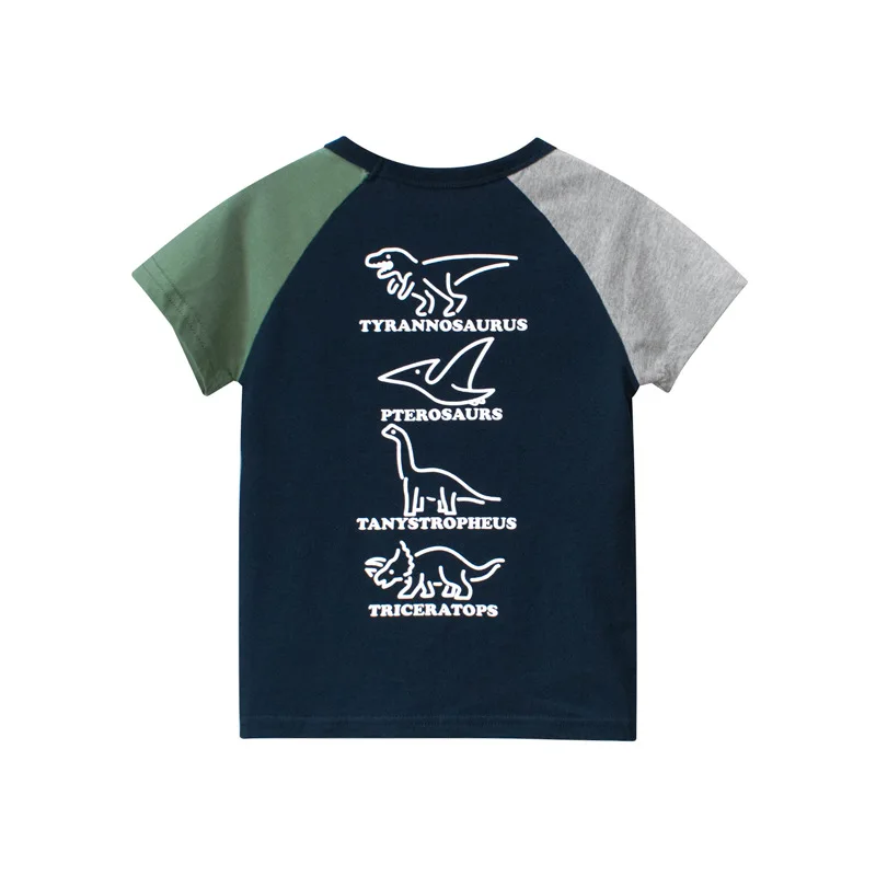 1-9T Dinosaur Boys T Shirt Toddler Kid Tshirt Baby Boys Summer Top Clothes Short Sleeve Infant Tee Childrens T Shirt Outfit