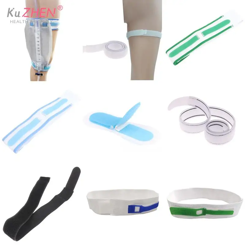 50/60cm 1pc Urine Catheter Holder Adjustable External Durable Urine Bag Leg Holder Fixation Band Starp Fixator LegDrainage Strap