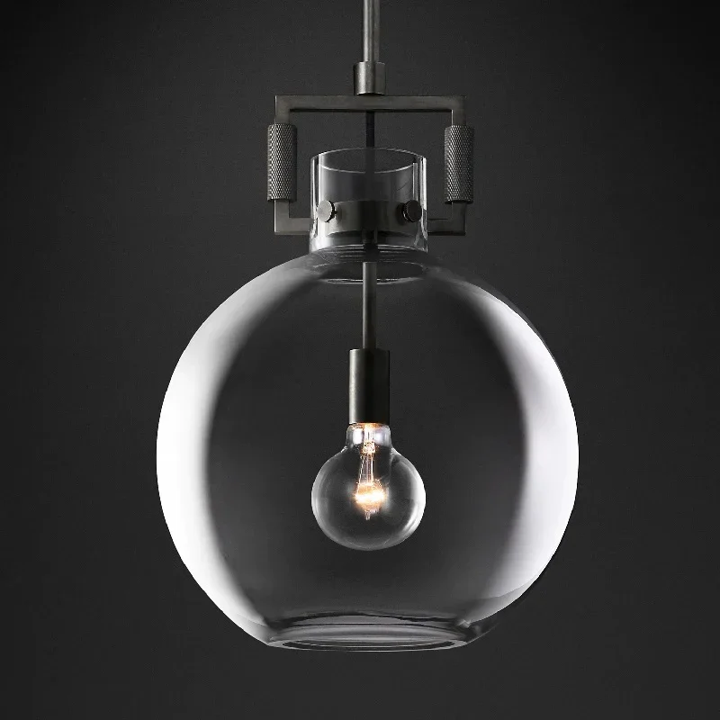Modern Good Quality Bedroom Bar Counter Kitchen Island Aisle Dining Area Decorative Chandelier Round Glass Pendant Light