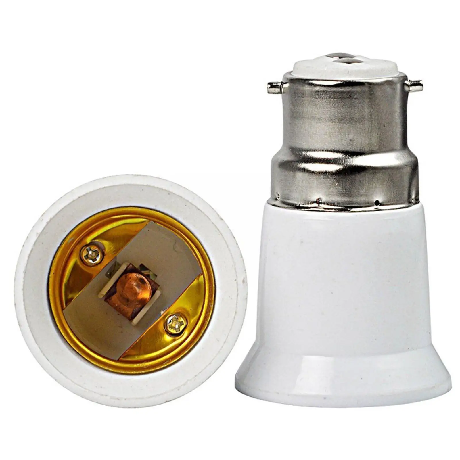 B22 To E27 Light Lamp Bulb Socket Base Converter Edison To Bayonet Converter Adapter Bayonet Screw Lighting