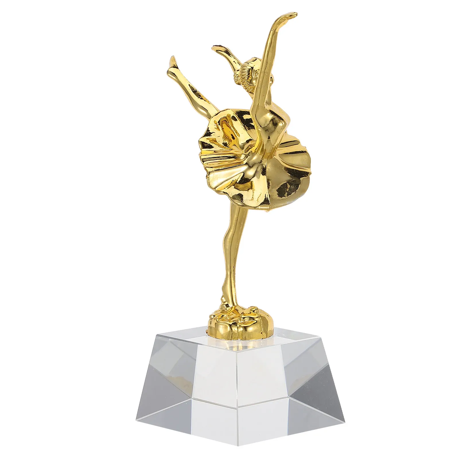 Plastic Dance Contest Trophy Gold Ballet Dance Trophy Award Small 7.2 Inch Participation Award Ballroom Event Prize
