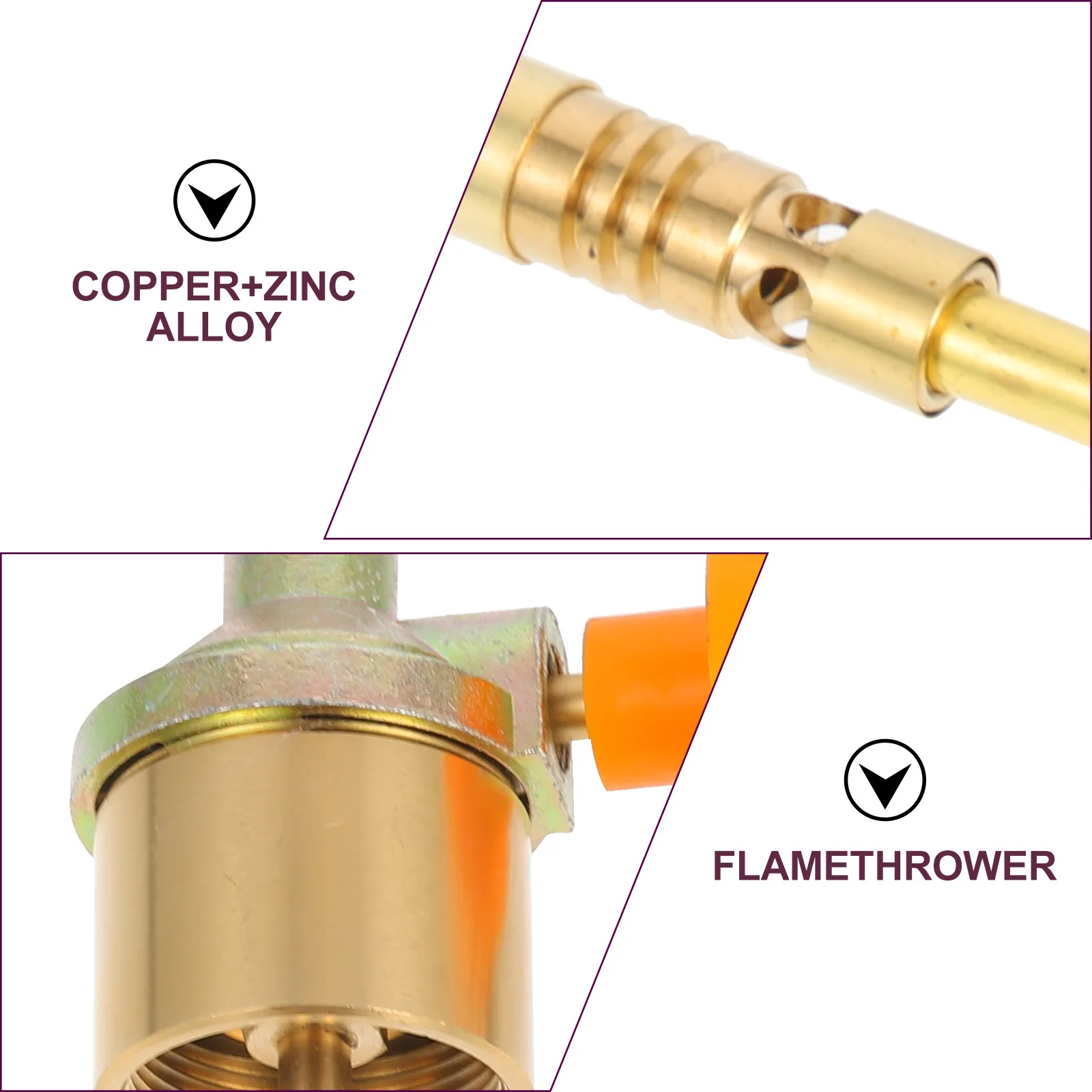 

Gardening Propane Torch Head Outdoor Weeding Supply Durable Material Good Texture Perfect Details Long Time Helper