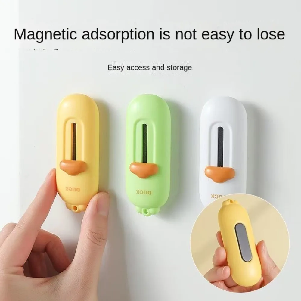 Durable Magnetic Mini Box Cutter Retractable Portable Letter Opener Utility Cutter Opener Paper Cutting Tool