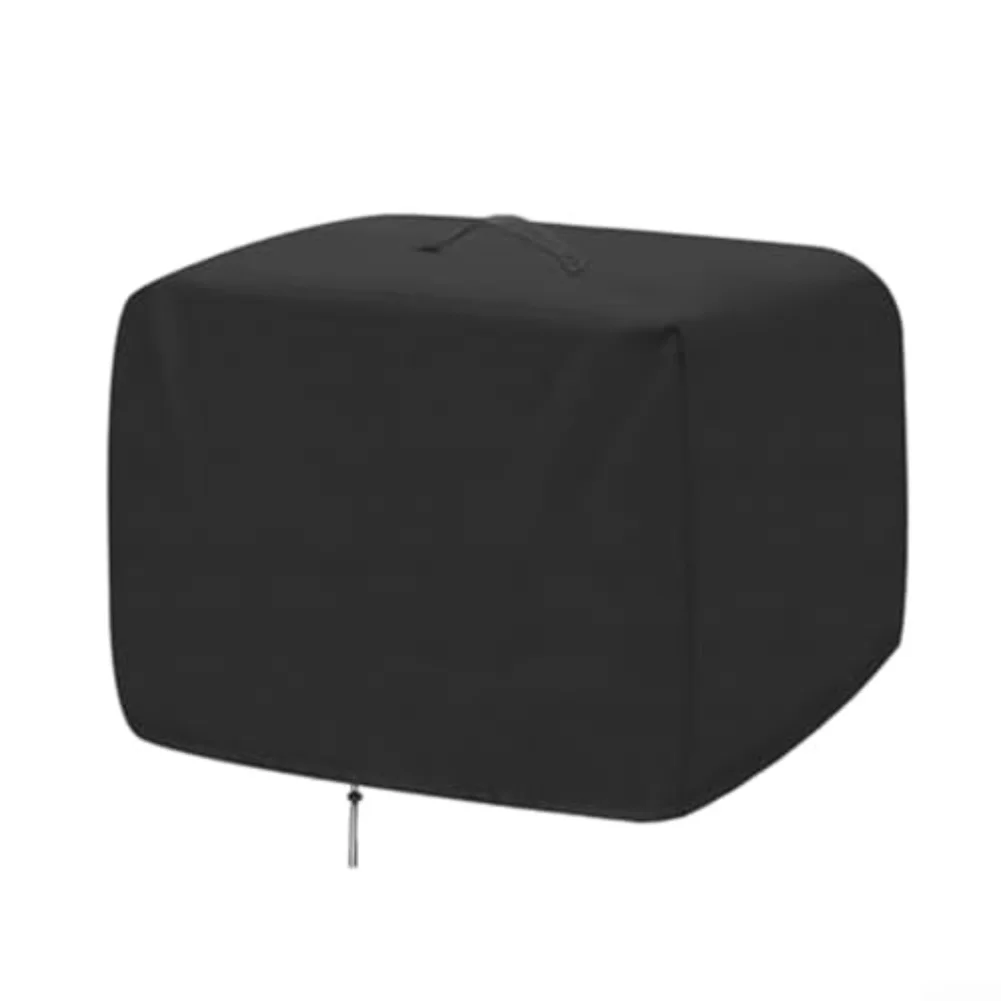 Waterproof Robotic Lawnmower Cover 210D/420D Oxford Fabric With UV, Wind And Weather Protection, Secure Drawstring Fit, Black