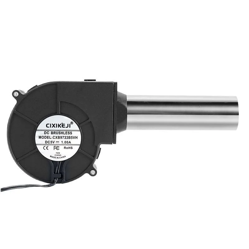 BBQ Fan Small Blast Engine with Air Collecting Adjustable Speed Cooking Tool Handheld Barbecue Blower Camping view 6