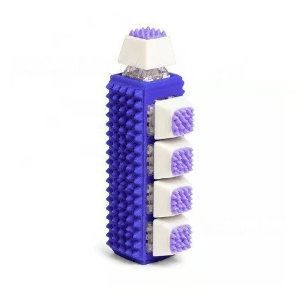 Spiky Sensory Fidget Clicker Textured 5 Button Mechanical Switch Fidget Pocket Size Crisp Click Finger Press Fidget Toy