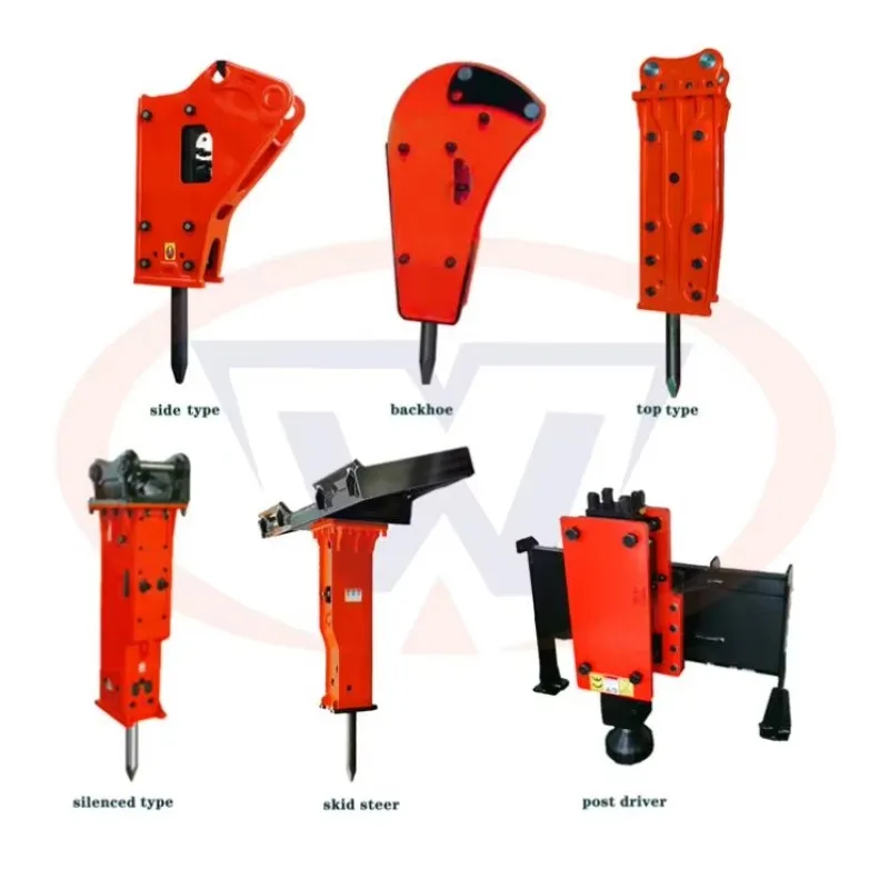 Box  Hydraulic Rock Breaker Hammer, OEM Compatible SB40 SB43 SB81 Models, Heavy Duty Excavator and Loader Attachment for Concret