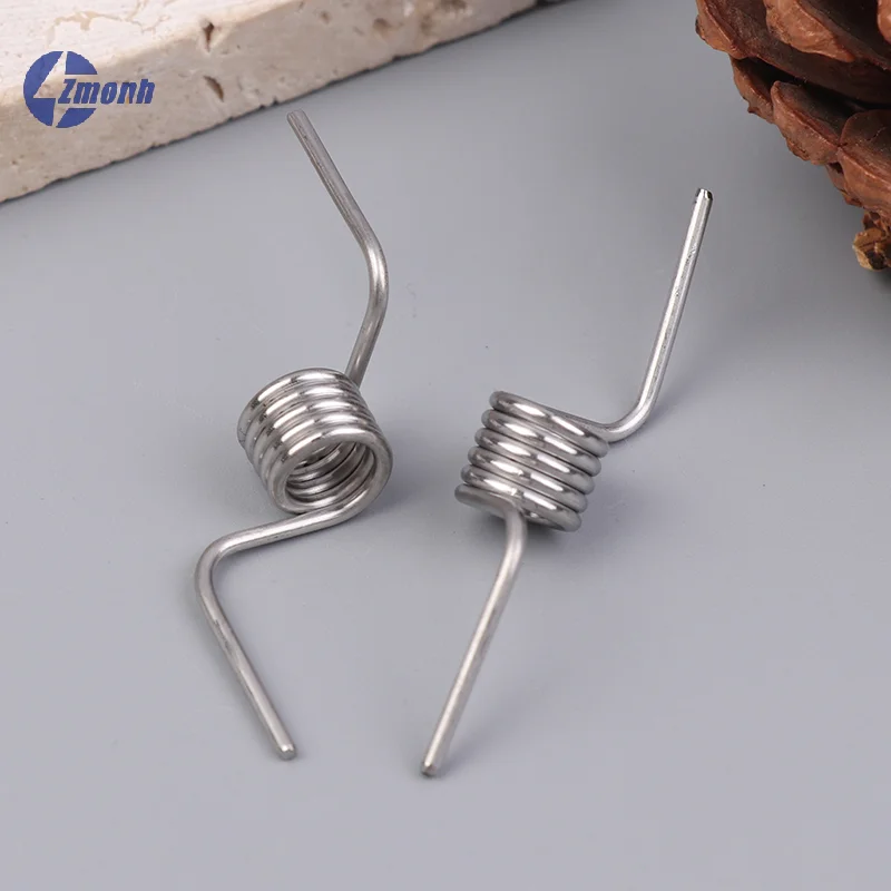New！2Pcs/Set Refrigerator Divider Door Hinge Spring Accessories Baffle Strong Stainless Steel Refrigerator Door Torsion Springs