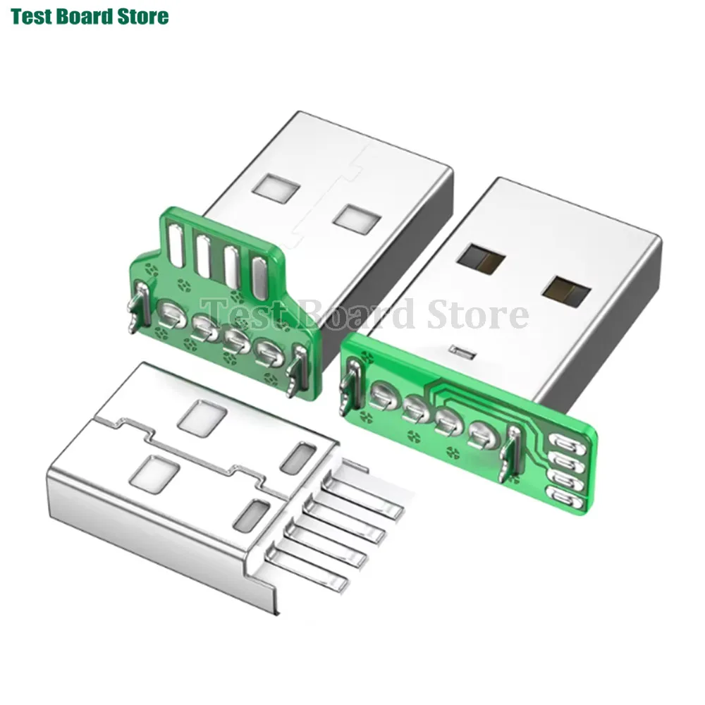 Micro 4P 5P Type-C USB To Dip PCB Converter Adapter 90 Degree Right Angle Breakout Board Repair Welding Socket Connector Port